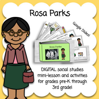 Preview of Rosa Parks DIGITAL Mini-Lesson and Activities