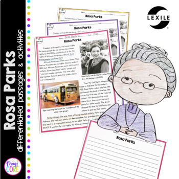 Preview of Rosa Parks Differentiated Reading and Writing Activities