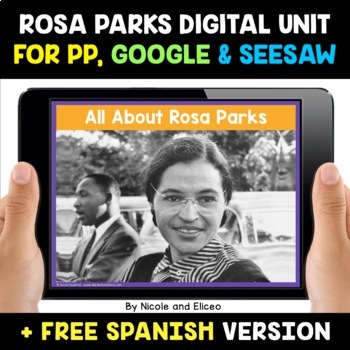 Preview of Rosa Parks Digital Activities for Google and Seesaw + FREE Spanish