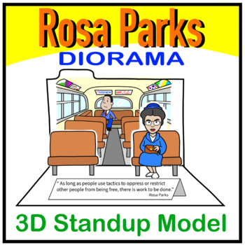 Picture book civil rights activist Rosa Parks with blockposter and mosaic  assignment - Yoors
