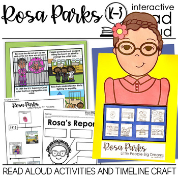 Preview of Rosa Parks Read Aloud | Black History Month Activities | Women's History