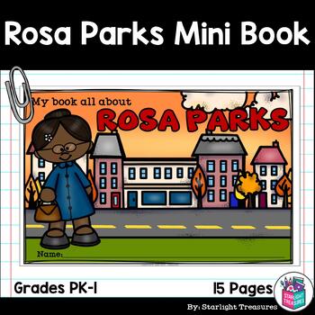 Preview of Rosa Parks Mini Book for Early Readers: Black History Month