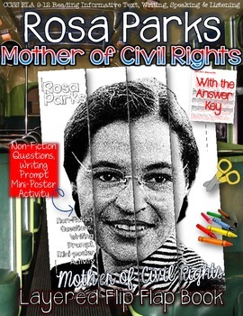 Preview of Women's History Month, Rosa Parks Biography, Writing Activity