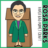 Rosa Parks Paper Bag Puppet | Women's History Month Activi