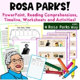Rosa Parks: PowerPoint, Reading, Timeline +... Women's & B