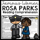 Rosa Parks Reading Comprehension Worksheet Famous Women Ci