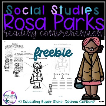 Preview of Rosa Parks Reading Comprehension and Graphic Organizers