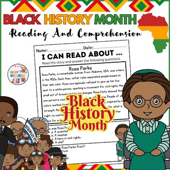Preview of Rosa Parks / Reading and Comprehension / Black History Month