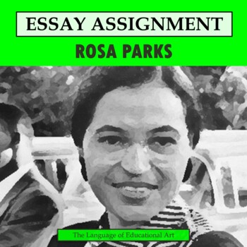 Preview of Rosa Parks Research Organizer & Paper Assignment — Civil Rights — CCSS Rubric