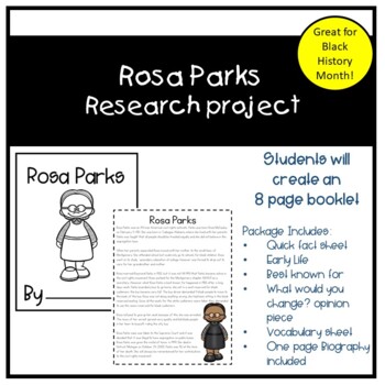 Preview of Rosa Parks Research Project