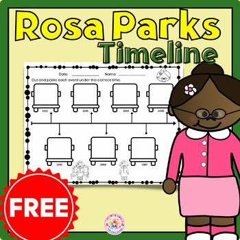 Preview of Rosa Parks Timeline Activity |Women's History Month