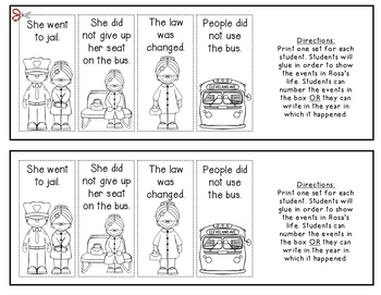 Rosa Parks Timeline for K... by Class of Kinders | Teachers Pay Teachers