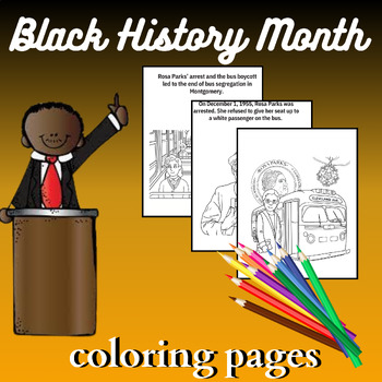 Rosa Parks Trace and Color Activity Booklet-Black History Month Activity