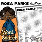 Rosa Parks Word Search Puzzle Black History Month Word Fin