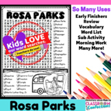 Rosa Parks: Word Search Activity: Perfect for Black History Month