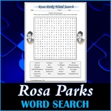 Rosa Parks Word Search Puzzle