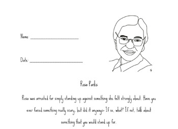 Preview of Rosa Parks Worksheet
