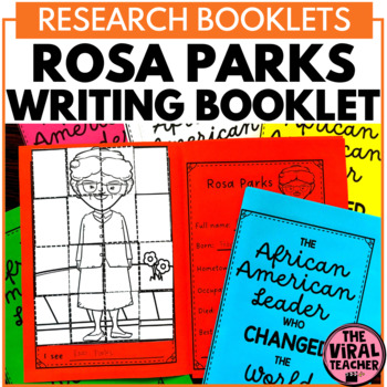 Preview of Rosa Parks Writing Booklet Activity for Black History Month