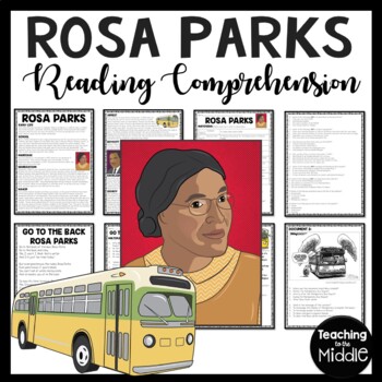 Preview of Rosa Parks Montgomery Bus Boycott Reading Comprehension Civil Rights Movement