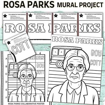 Preview of Rosa Parks collaboration poster Mural project Black - Women’s History Month