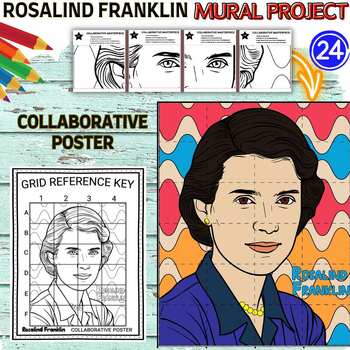 Preview of Rosalind Franklin collaboration poster Mural project Women’s History Month Craft
