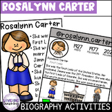 Rosalynn Carter Biography Activities, Worksheets, Flip Boo