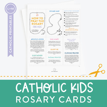 Preview of Rosary Cards for Kids