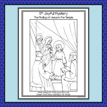 Coloring Pages Of The Rosary By Heaven S Little Helper Teresa Herkel