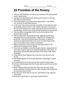 Preview of Rosary Promises: 15 Promises of Mary to Those Who Recite the Rosary