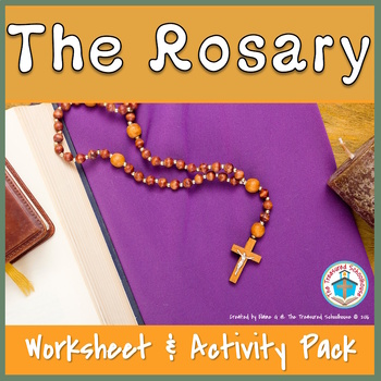 Preview of Rosary Worksheet and Activity Pack