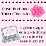 Rose, Bud, and Thorn SEL Check-In Activity