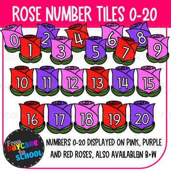 Preview of Rose Number Clipart