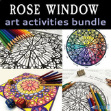 Rose Window Art Activities - Color Theory, Coloring Page, 