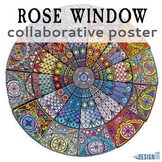 Rose Window Collaborative Poster Coloring Art Activity Pri