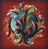 Rosemaling from Norway