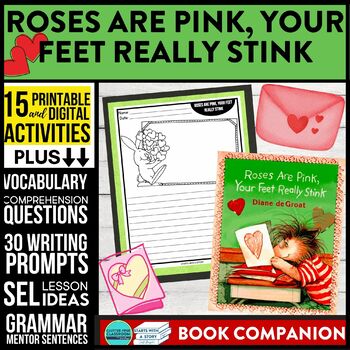 Preview of ROSES ARE PINK YOUR FEET REALLY STINK activities COMPREHENSION - Book Companion