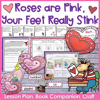 Preview of Roses are Pink, Your Feet Really Stink Lesson Plan, Book Companion, and Craft