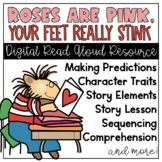 Roses are Pink, Your Feet Really Stink Valentine Digital C