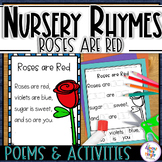 Roses are Red Nursery Rhyme Poem Poster and Activities