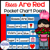 Roses are Red Nursery Rhyme Pocket Chart | Poem & Craft | 