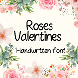Roses valentine | Handwritten font, Decorative Fonts, Disp