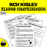 Rosh Chodesh Kislev Reading Comprehension Sheets