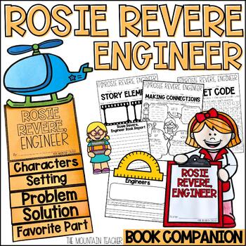 Preview of Rosie Revere Engineer Activities Women's History Month Read Aloud Comprehension