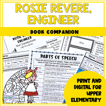 Preview of Rosie Revere Engineer | Book Companion | Digital and Printable