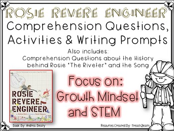 Preview of Rosie Revere Engineer - Growth Mindset - Research, Reading Comprehension & STEM