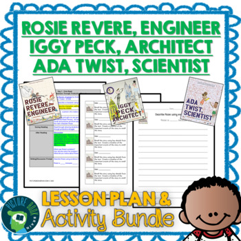 Preview of Rosie Revere Engineer, Iggy Peck Architect & Ada Twist Scientist Bundle