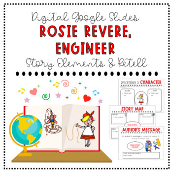 Preview of Rosie Revere, Engineer Story Elements/Retelling l Google Slides