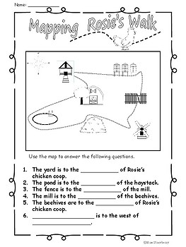 Rosie's Walk Mapping Lesson Plan and Activities by Miss Strawberry