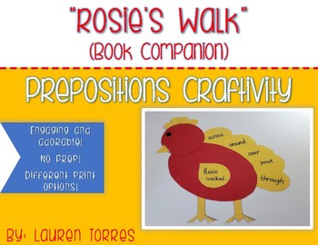 Preview of Rosie's Walk Preposition Craftivity