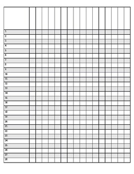Roster Check List (Editable) by Teaching6th | Teachers Pay Teachers
